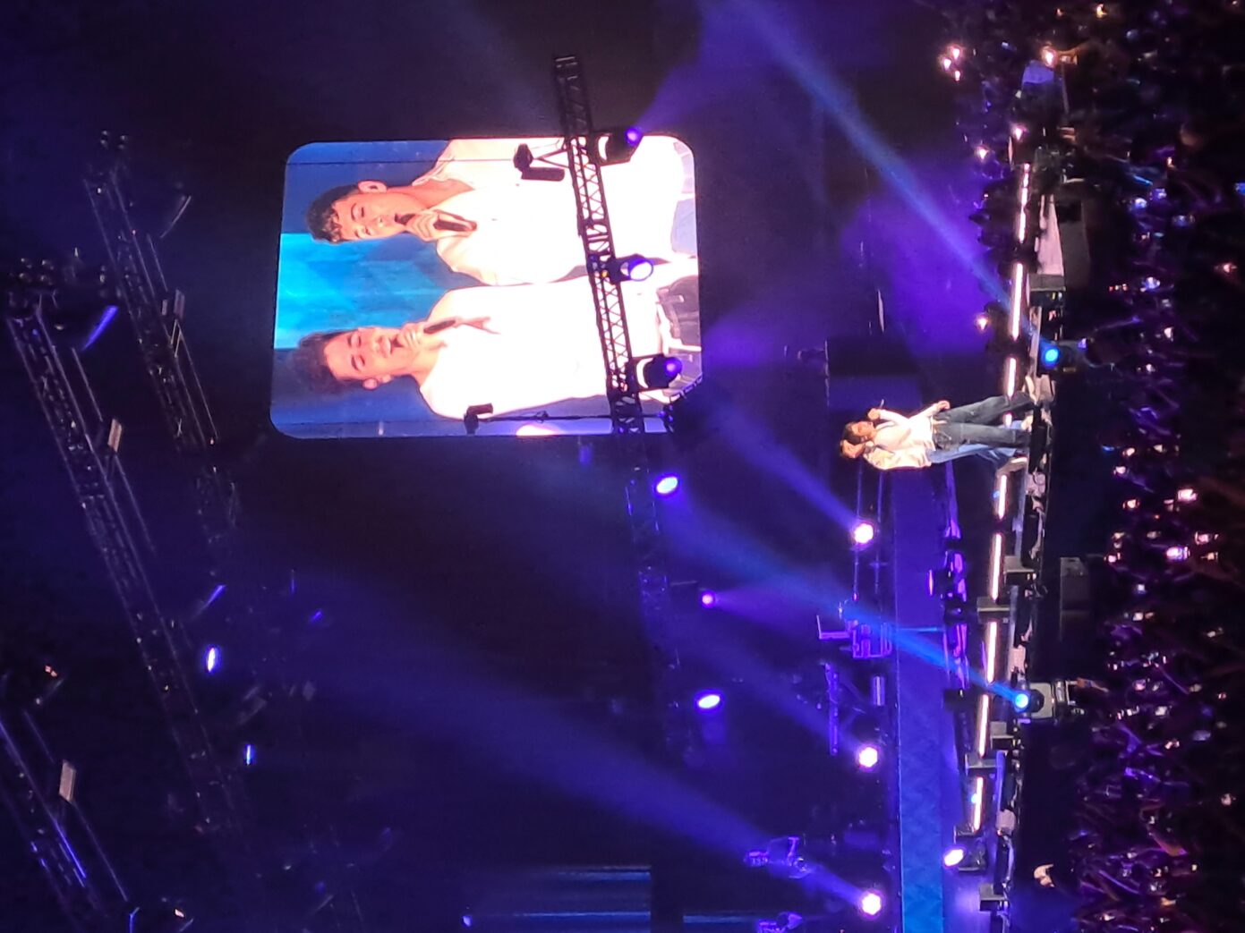 Juanjo y Martin, en un momento de su actuación 'God only knows'